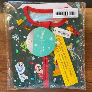 Brand new little sleepies Disney Christmas zippy size 6-12 months